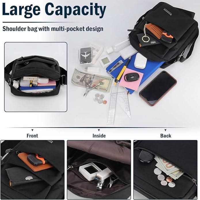 AquaGuard - Versatile Waterproof Crossbody Bag with Security Features