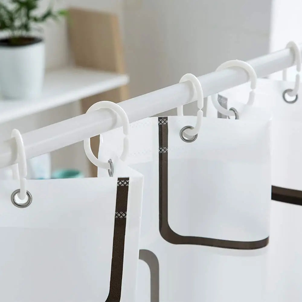 Water-Resistant Semi-Opaque Shower Curtain