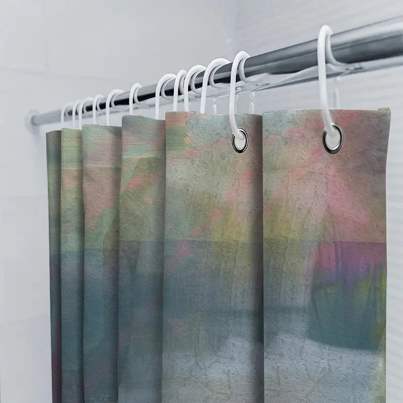 Nebula Pattern Waterproof Shower Curtain made of Polyester