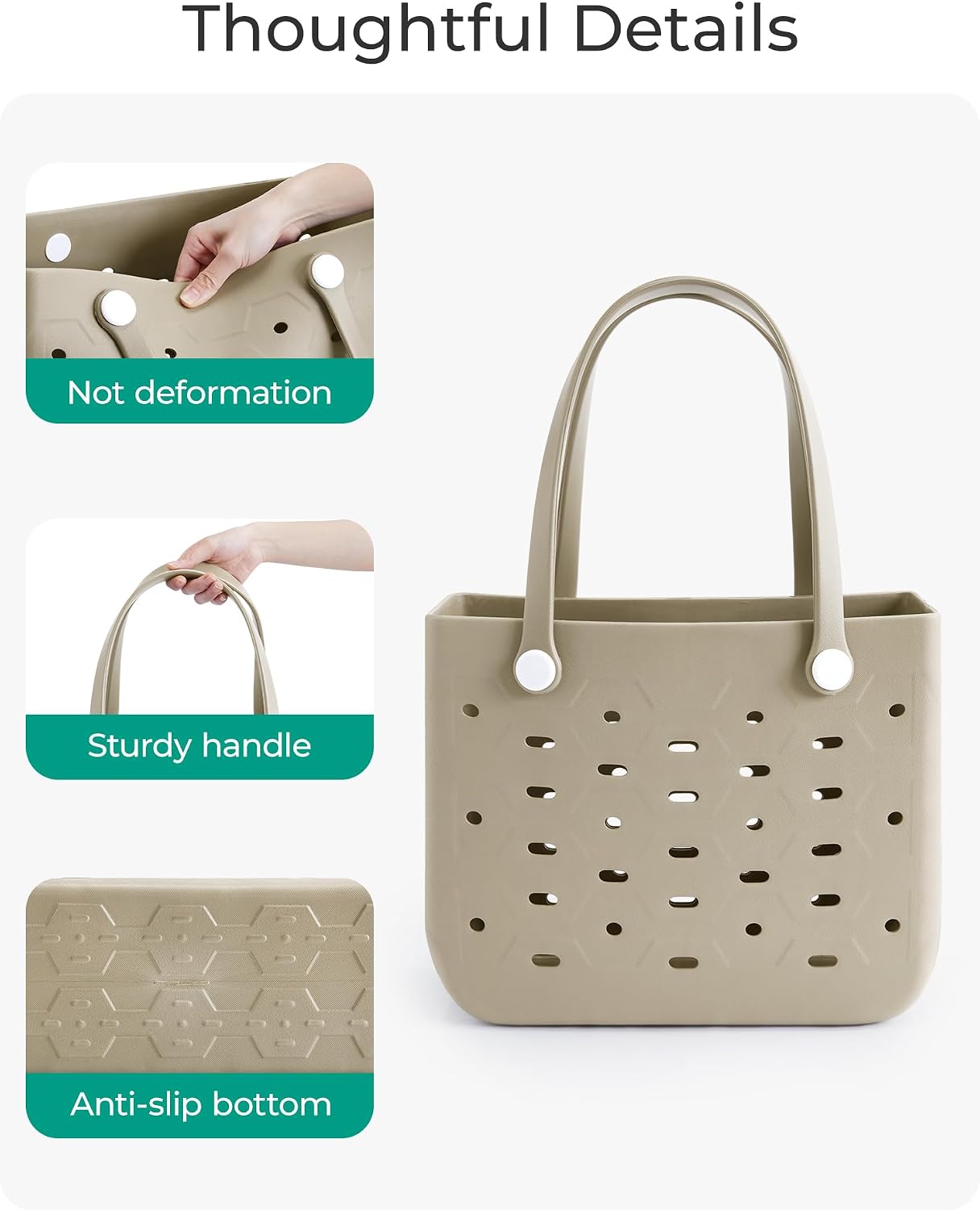 Stylish Waterproof Tote Bag with Removable Wet Compartment
