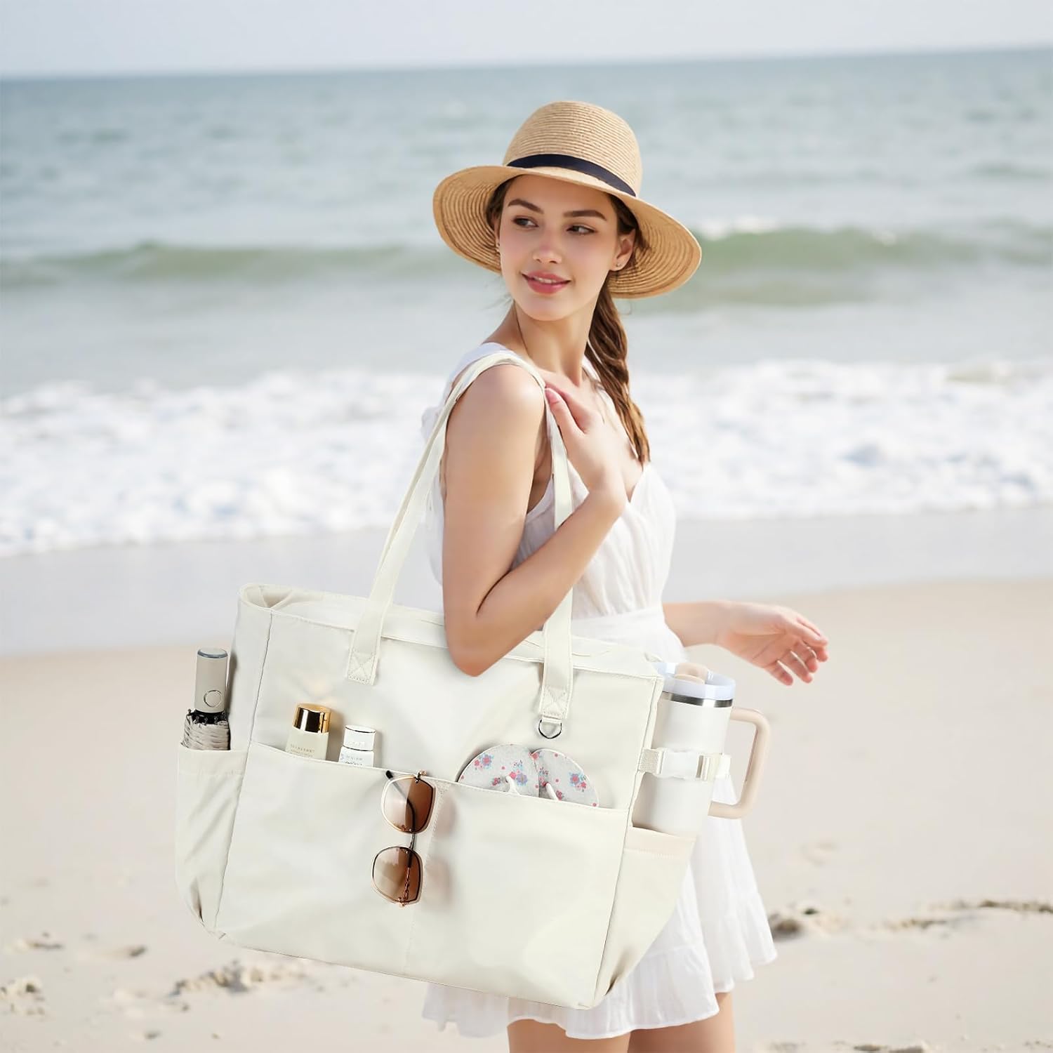 Versatile Waterproof Tote with Separate Wet Storage