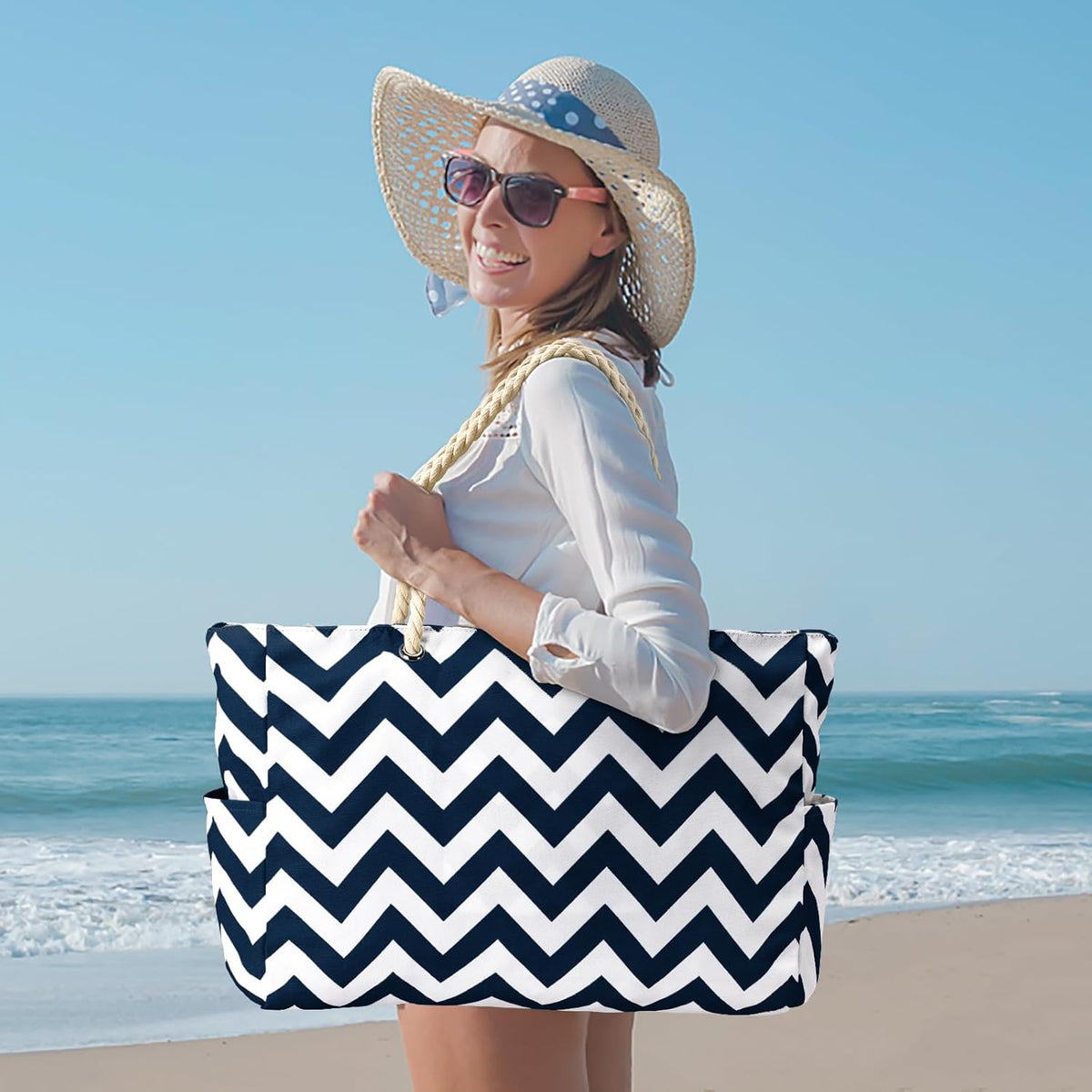 All-Weather Utility Tote with Secure Zippered Compartment