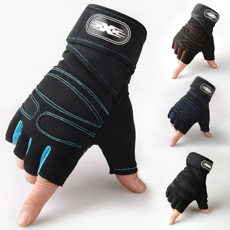 PowerFit | Weightlifting Gloves with Wrist Support & Padding