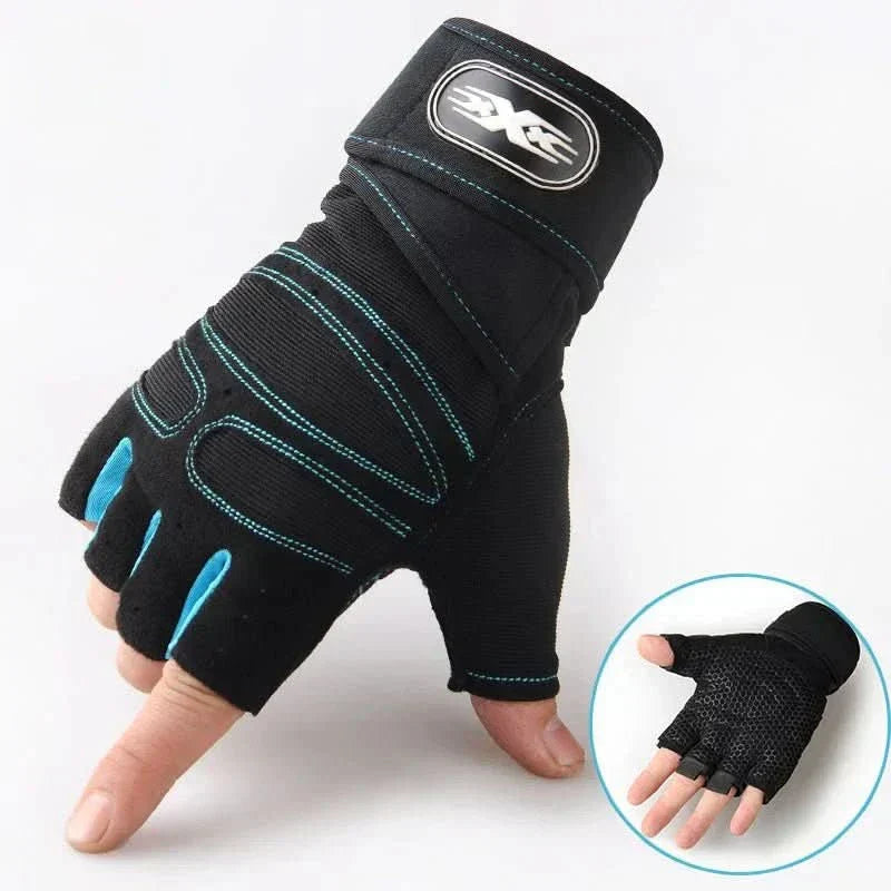PowerFit | Weightlifting Gloves with Wrist Support & Padding