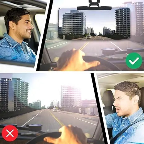 VisionGuard | Day and Night Glare Reduction Shield for Safe Driving