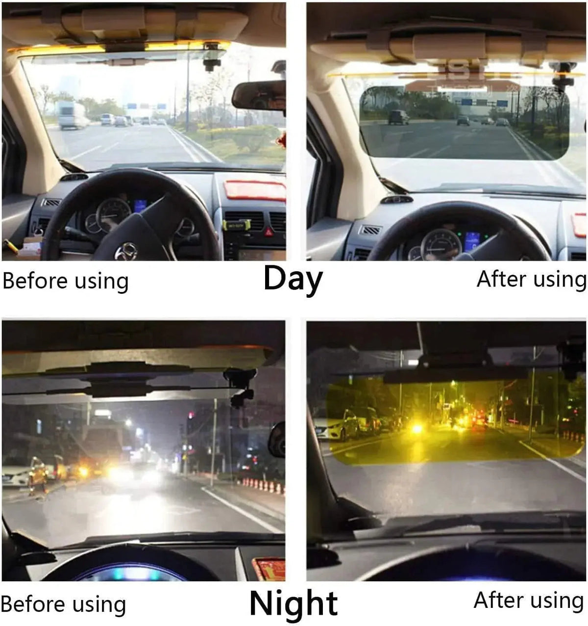VisionGuard | Day and Night Glare Reduction Shield for Safe Driving
