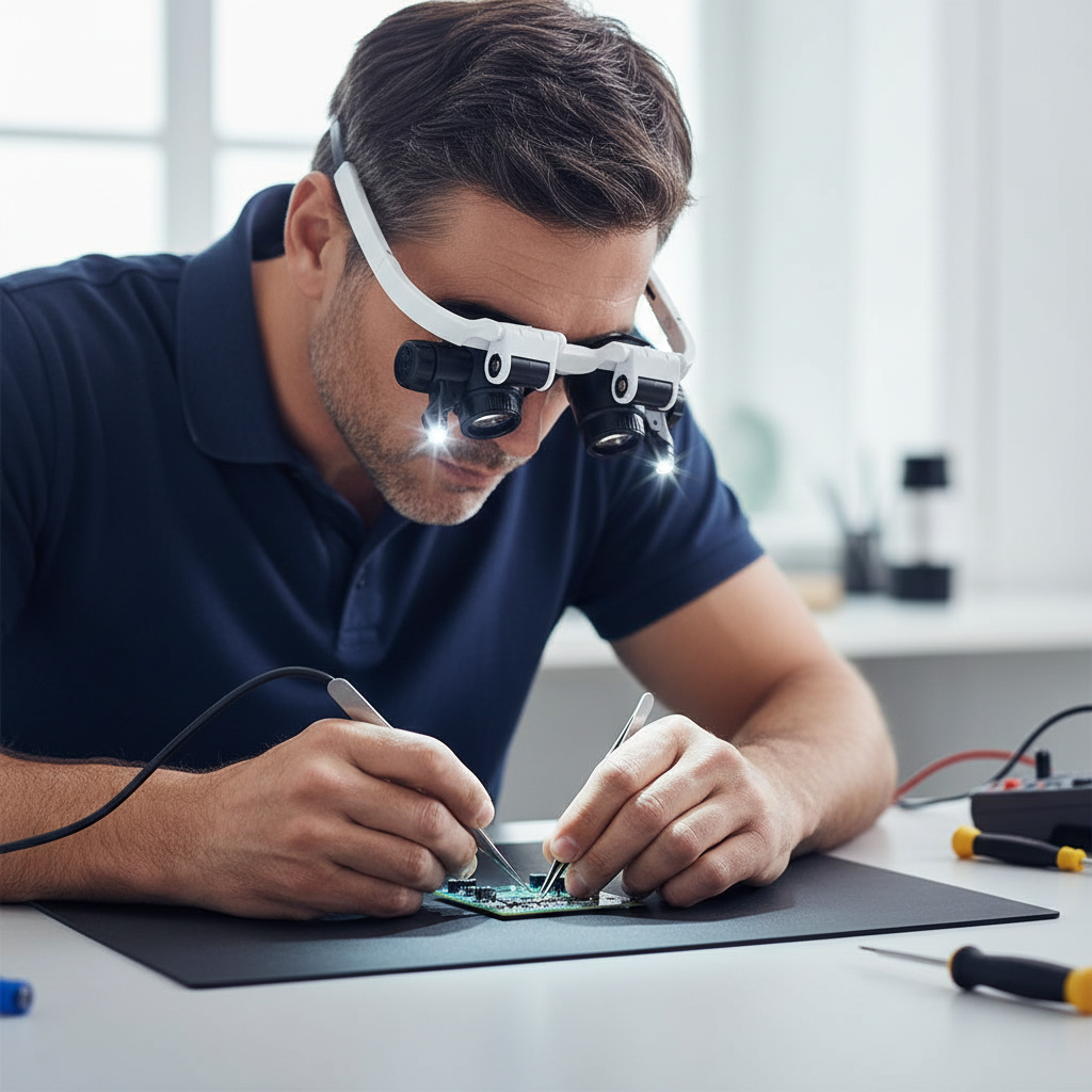 VisionPro | LED Magnifying Headset for Precision Tasks