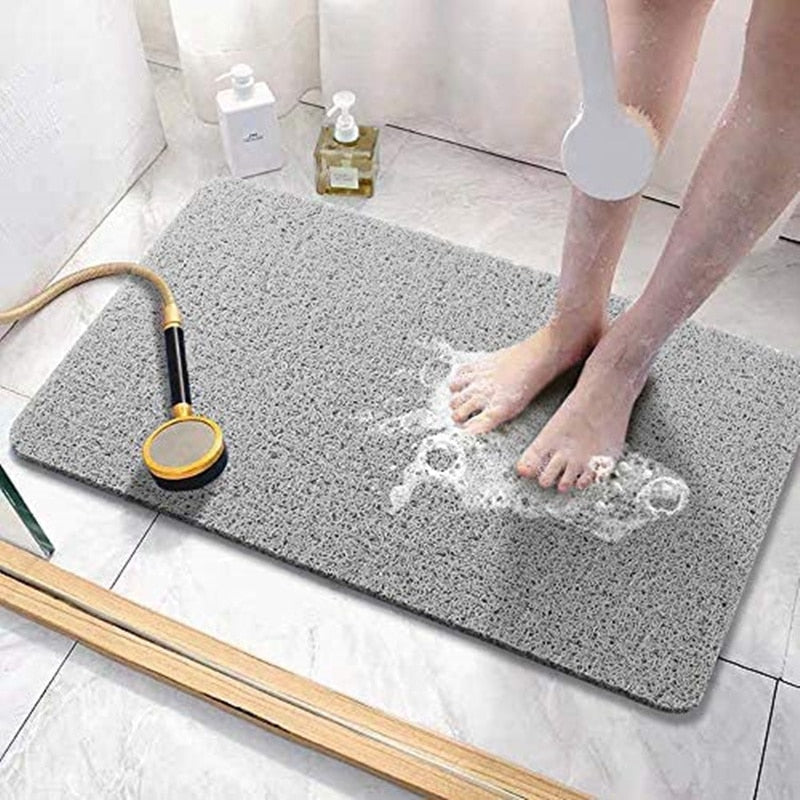 Non-Slip Bath Mat Made of Soft Loofah Material