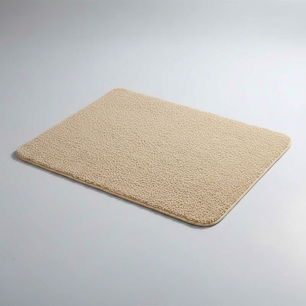Non-Slip Bath Mat Made of Soft Loofah Material