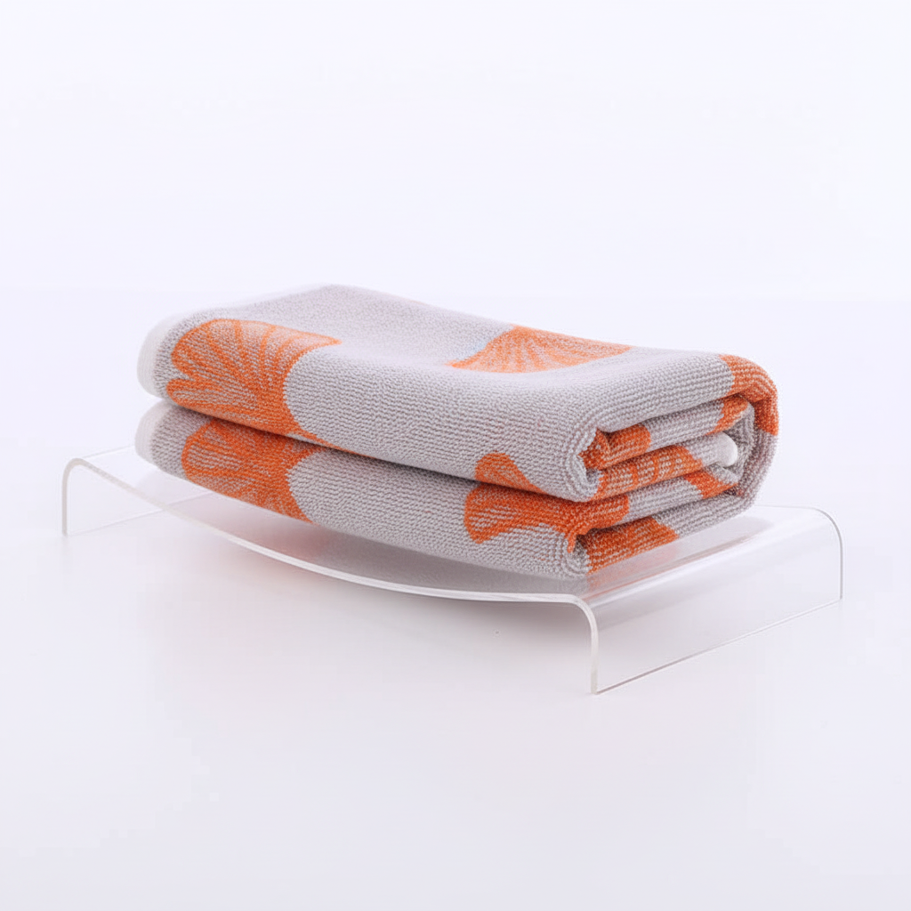 Leaf Pattern Soft Cotton Bath Towel