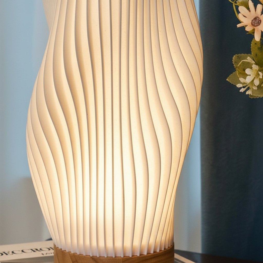 Ripple Effect Wavy Table Lamp