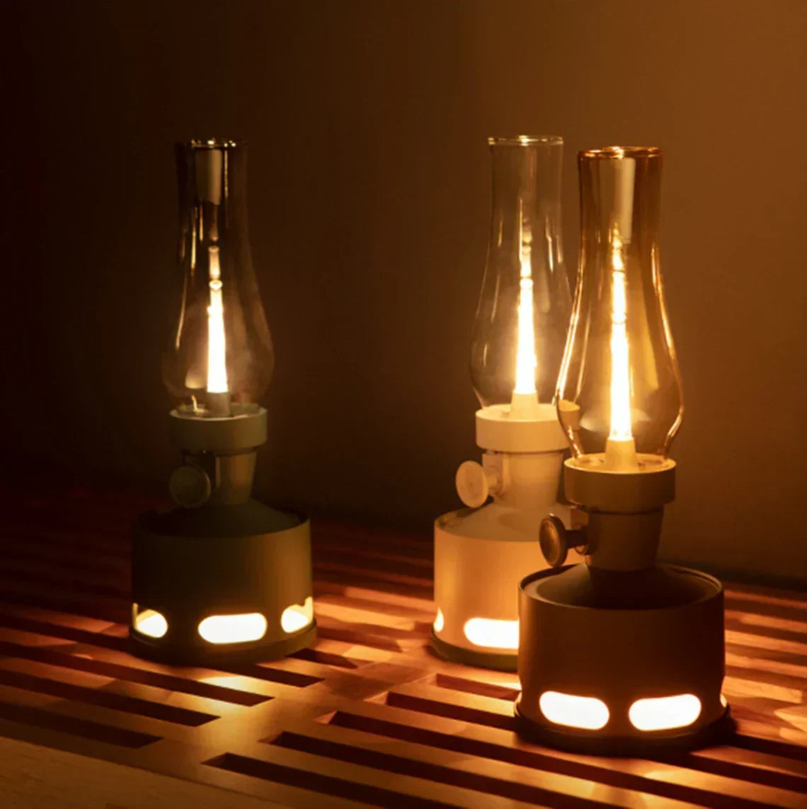 Vintage Lantern with Rechargeable Battery