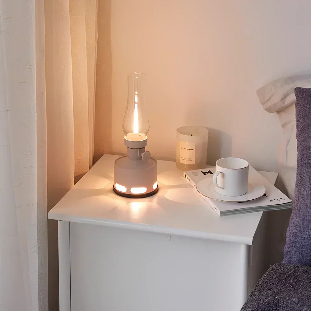 Vintage Lantern with Rechargeable Battery