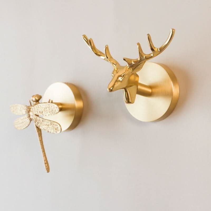 JungleCharm – Decorative Brass Animal Hooks for Home Storage