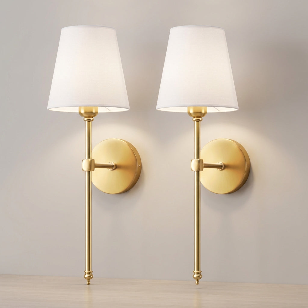 Set of Wireless Wall Lamps for Decorative Lighting