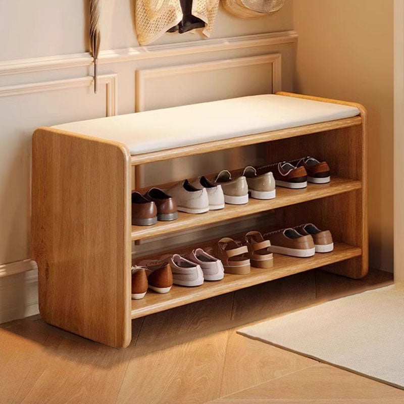 Chic Storage Bench | Modern PU Leather Shoe Organizer