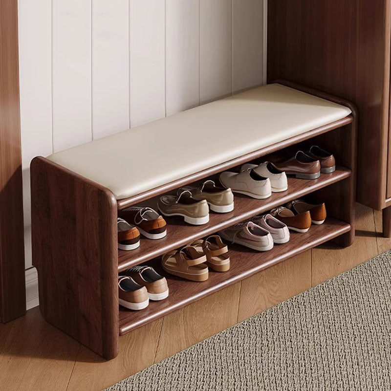 Chic Storage Bench | Modern PU Leather Shoe Organizer