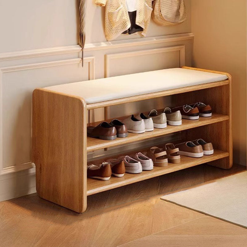 Chic Storage Bench | Modern PU Leather Shoe Organizer
