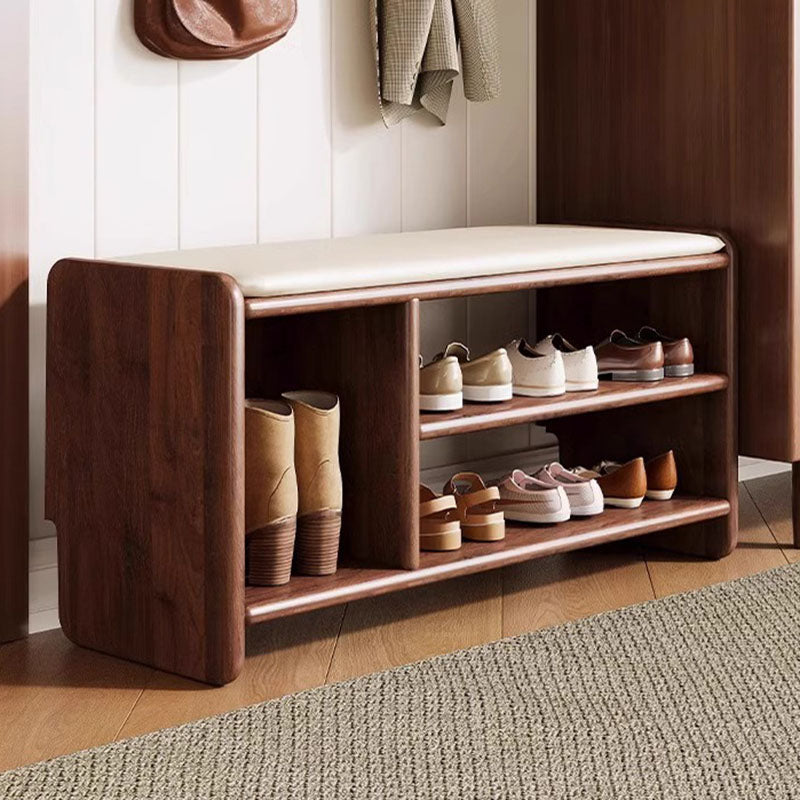 Chic Storage Bench | Modern PU Leather Shoe Organizer