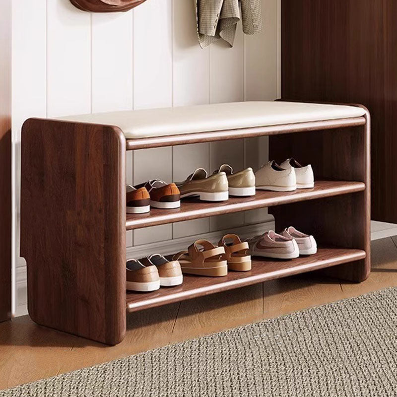 Chic Storage Bench | Modern PU Leather Shoe Organizer