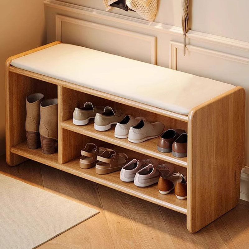 Chic Storage Bench | Modern PU Leather Shoe Organizer