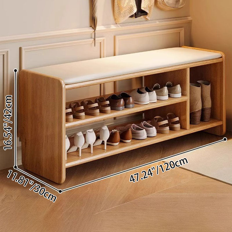 Chic Storage Bench | Modern PU Leather Shoe Organizer