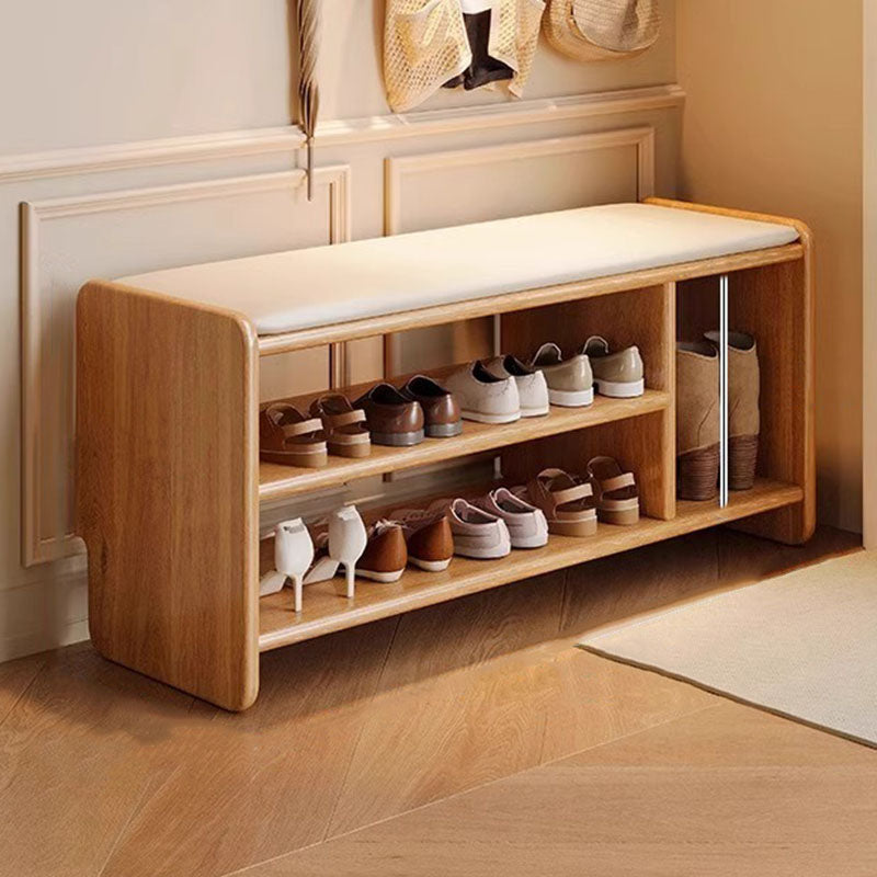 Chic Storage Bench | Modern PU Leather Shoe Organizer