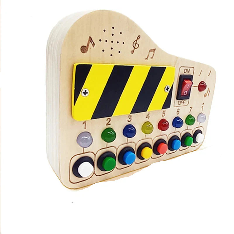 Engaging Wooden Activity Board for Skill Development