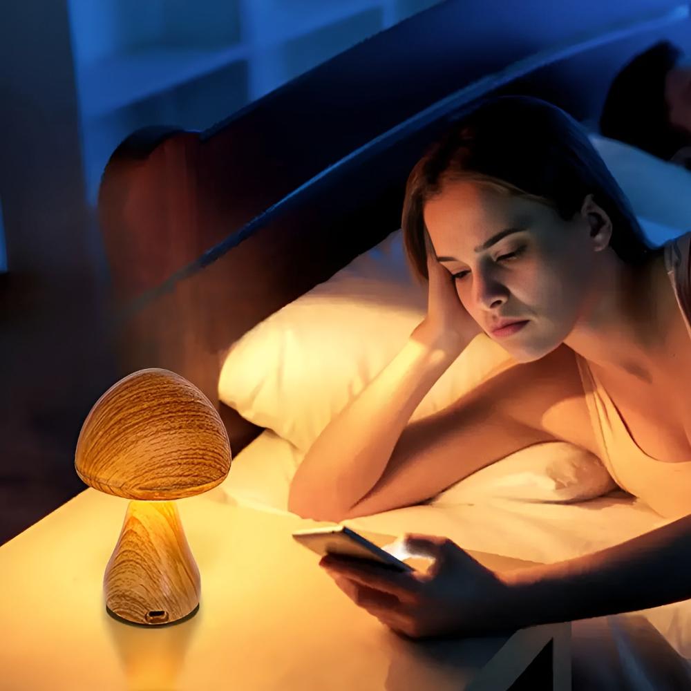 Nature-Inspired LED Table Lamp with 3 Adjustable Brightness Levels