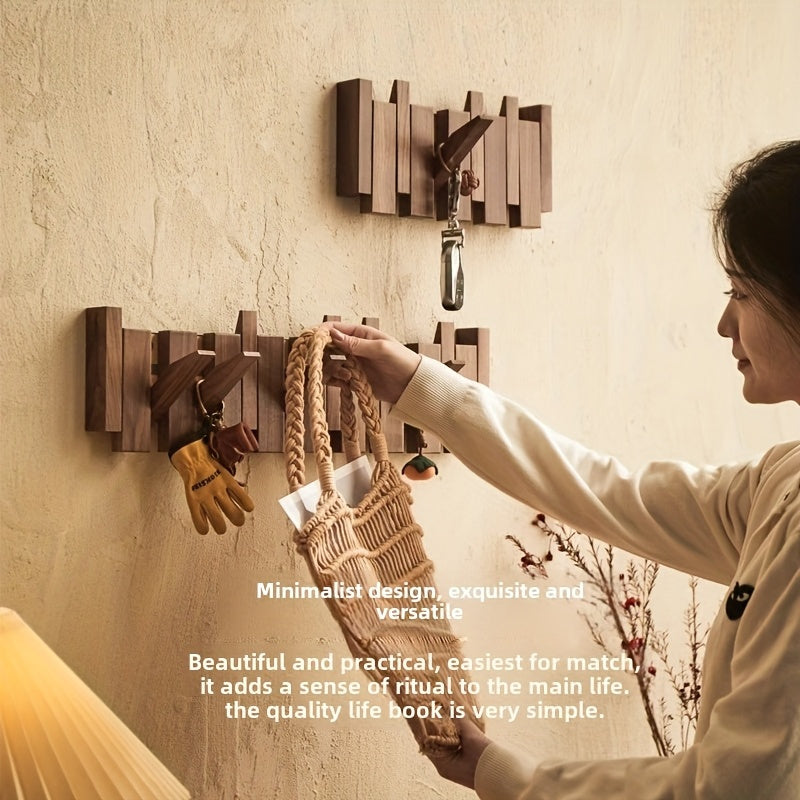 Chic Foldable Key-Style Wall Hooks for Effortless Organization