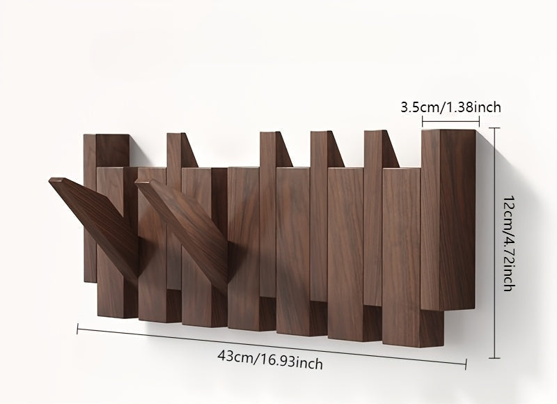 Chic Foldable Key-Style Wall Hooks for Effortless Organization