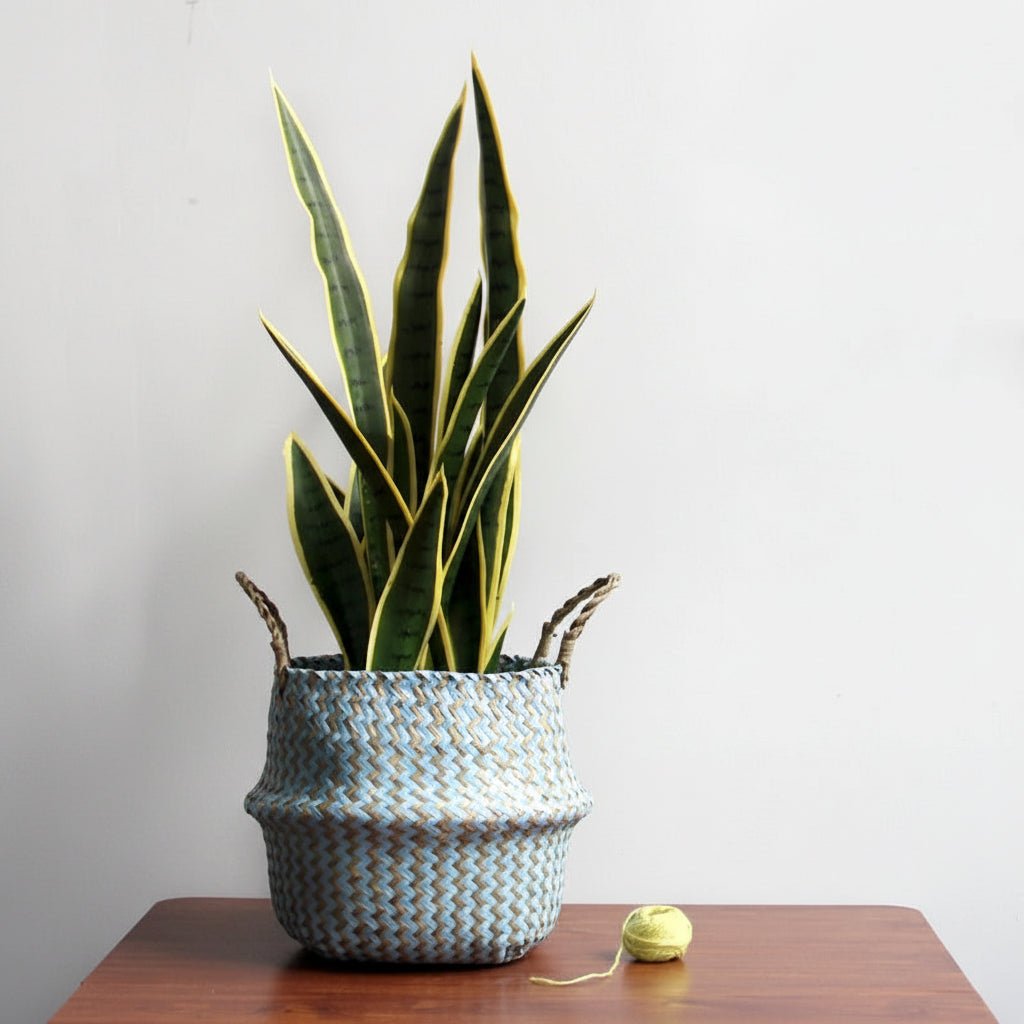 Versatile Foldable Straw Basket for Home Organization