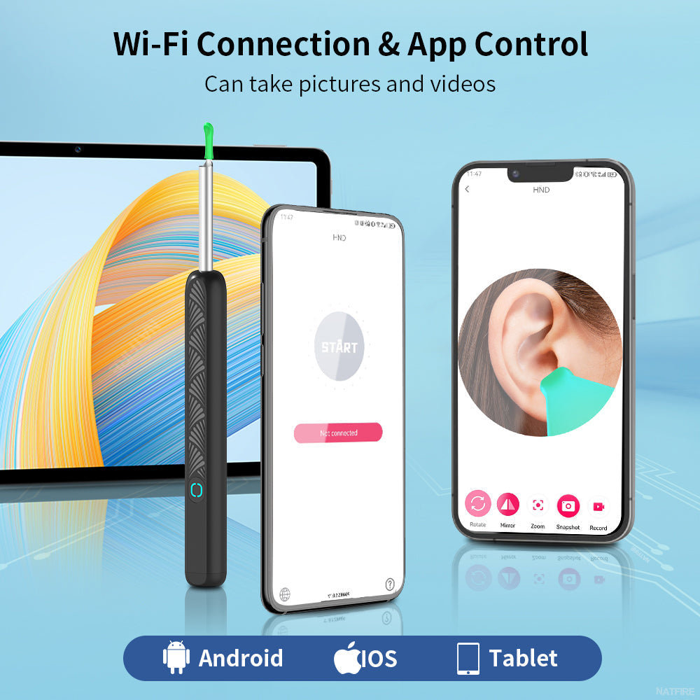 Smart Ear Cleaning Tool with Camera Integration