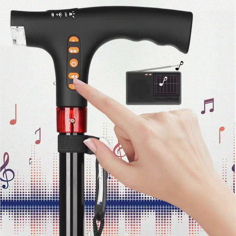 Smart Mobility Cane for Seniors with LED Illumination