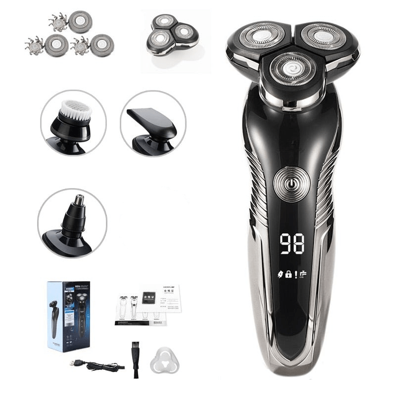 GlidePro – Rechargeable Waterproof Electric Shaver for All-Day Grooming