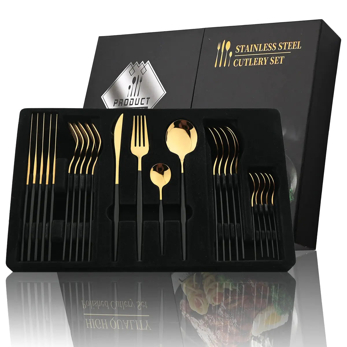 Stainless Steel Cutlery Set of 24 Pieces