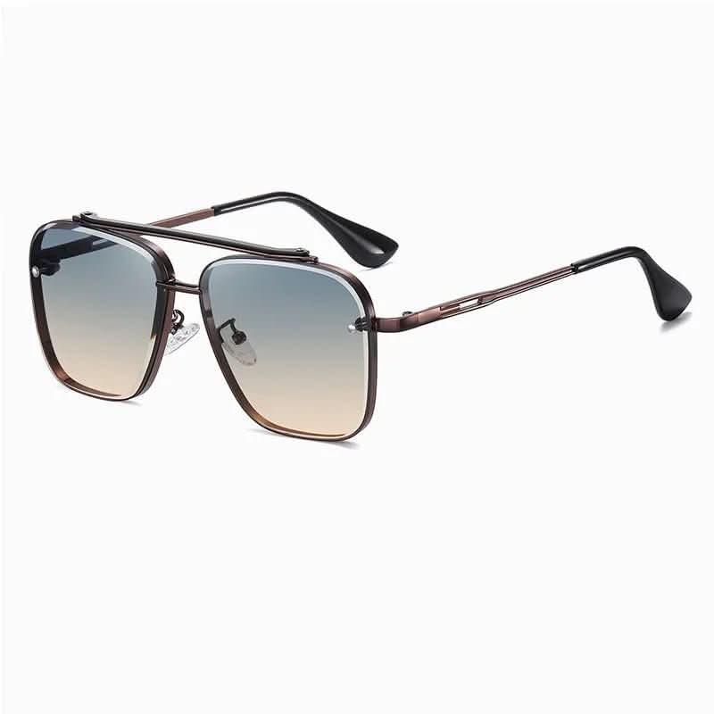 Chic Gradient Lens Sunglasses with Sturdy Metal Frame