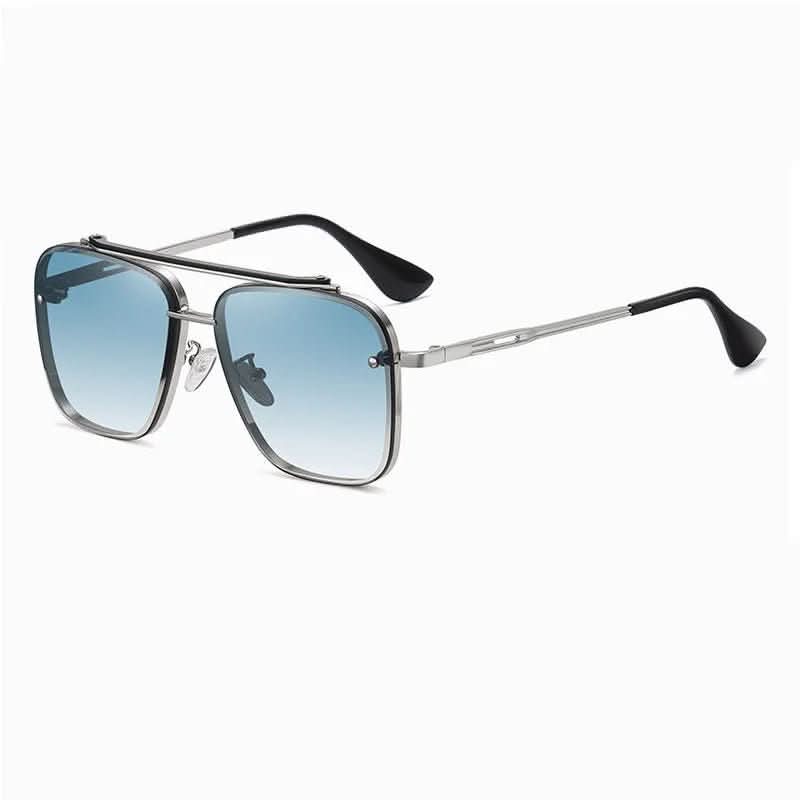 Chic Gradient Lens Sunglasses with Sturdy Metal Frame