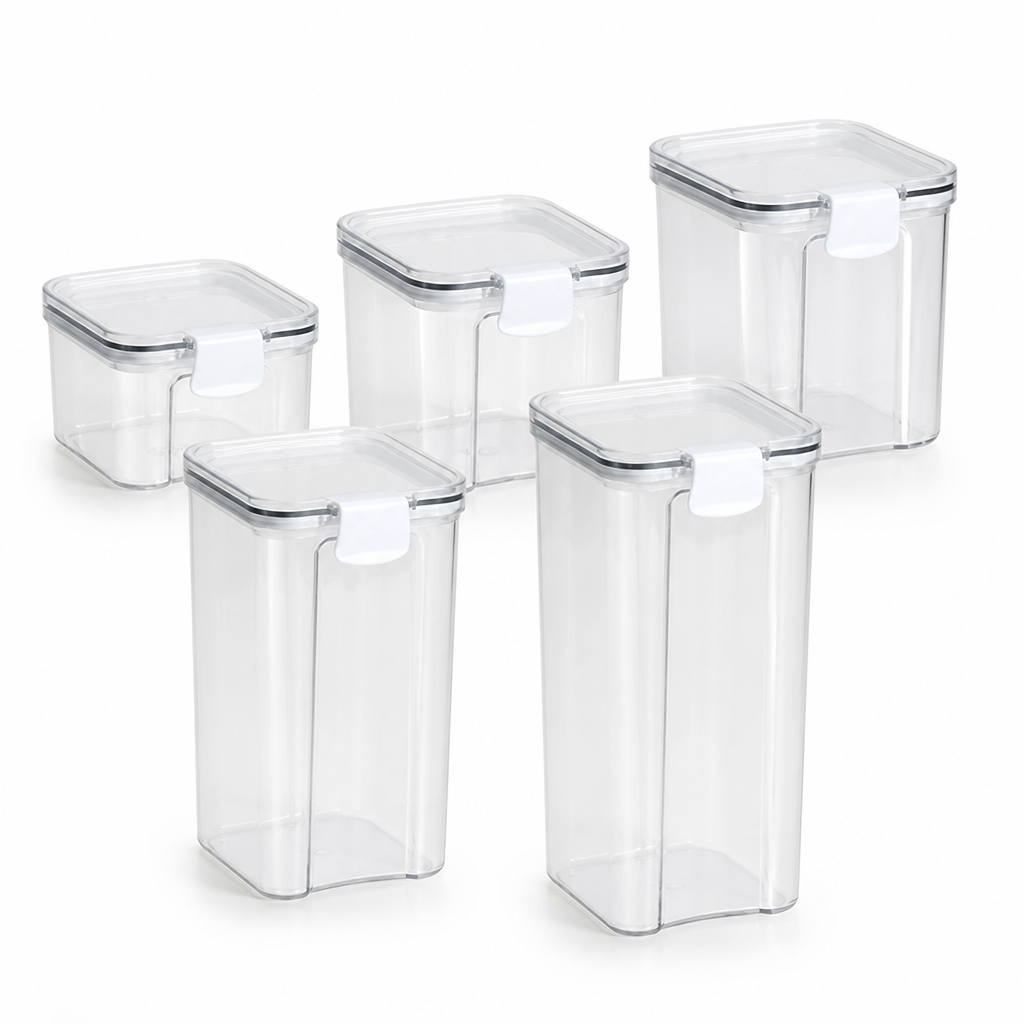 Airtight Silicone-Sealed Food Storage Containers (Multi-Size Set)