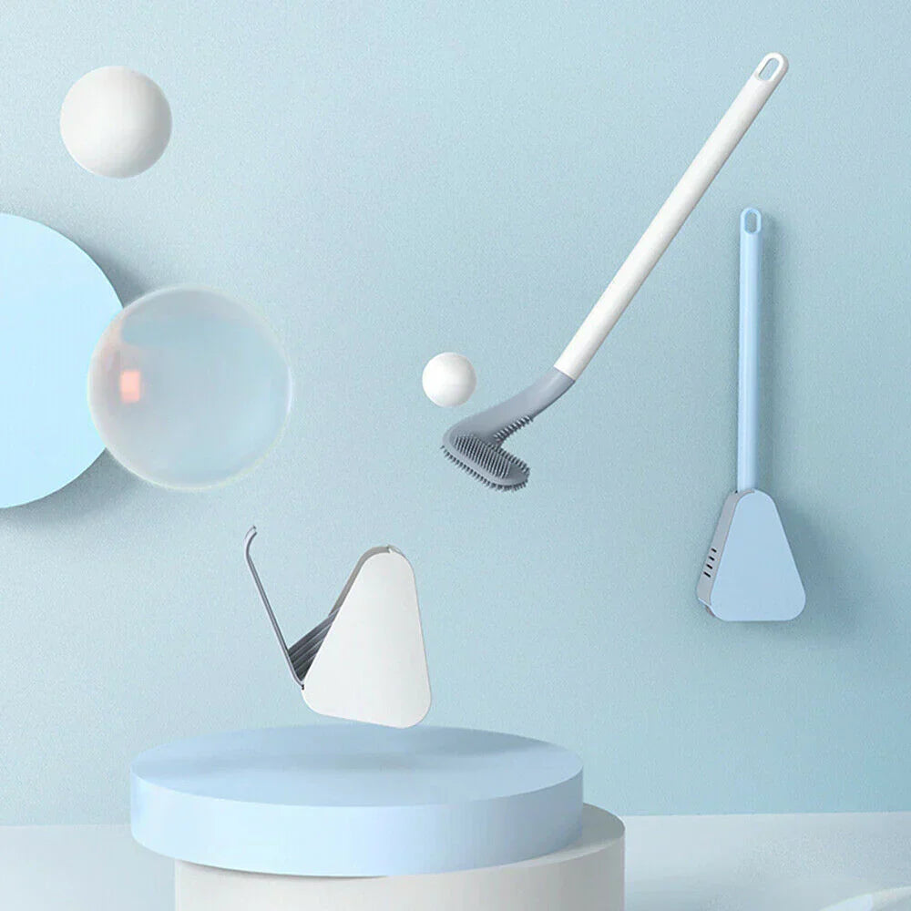 Smart Silicone Toilet Cleaner with Space-Saving Wall Holder