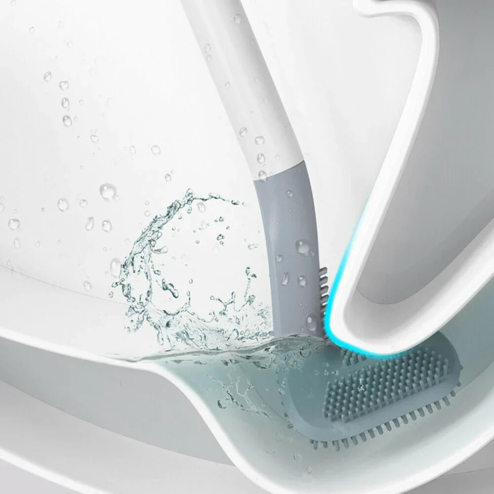 Smart Silicone Toilet Cleaner with Space-Saving Wall Holder