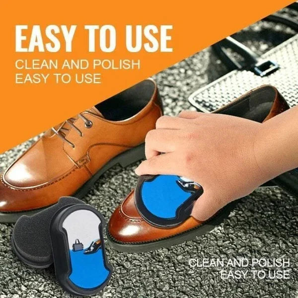 Instant Shine Dual Sponge Shoe Care Tool