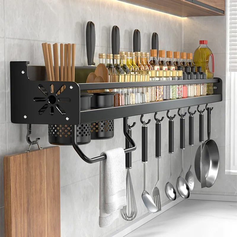 Space-Saving Wall-Mounted Kitchen Organizer