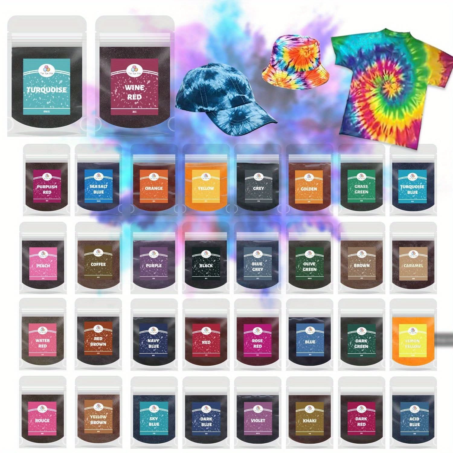 VividHue – Ultimate Multi-Color Fabric Dye Kit for Customization