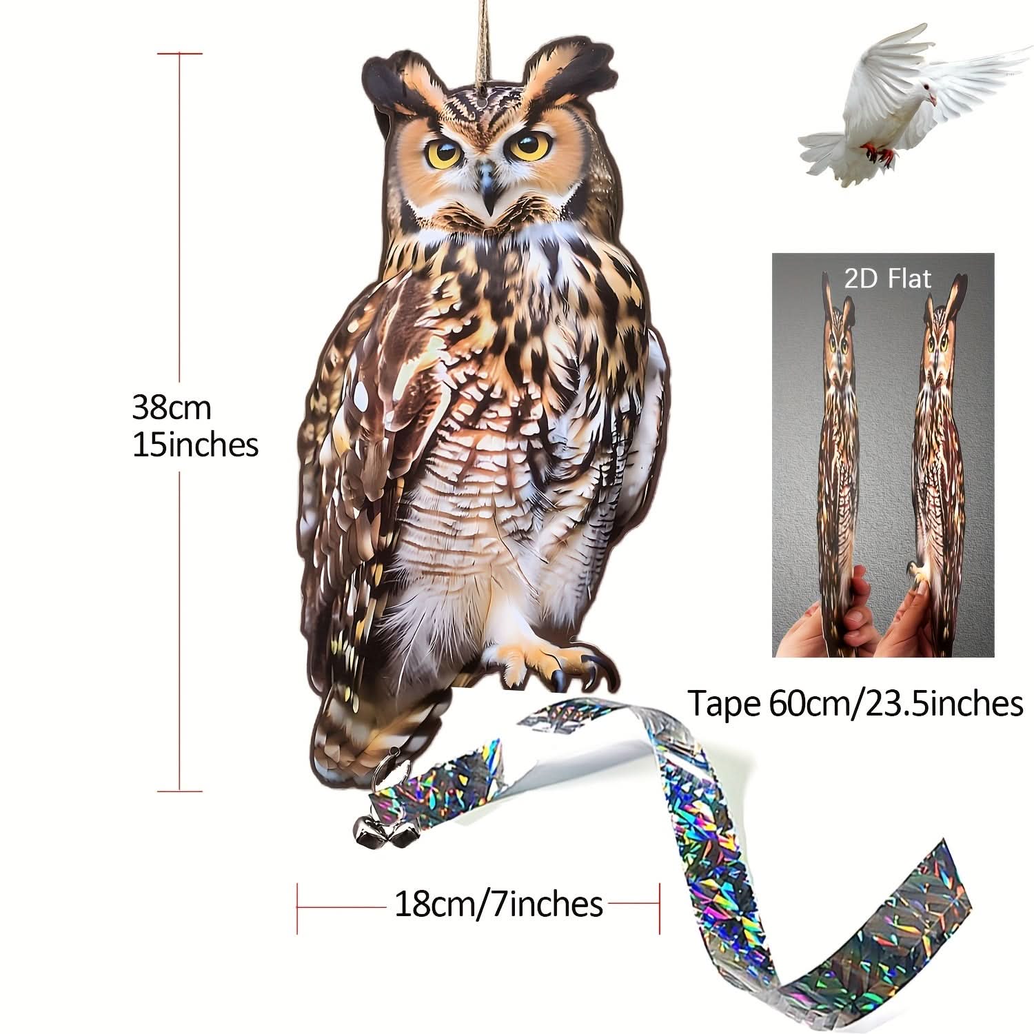 Guardian Owl – Stylish Bird Deterrent for Your Garden