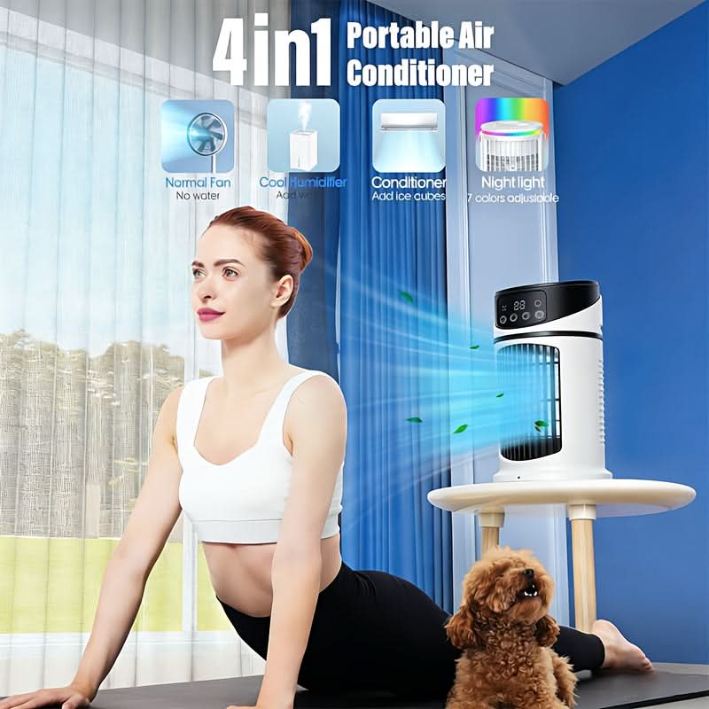 BreezeMaster – Versatile Mist Cooling Fan for Home Use