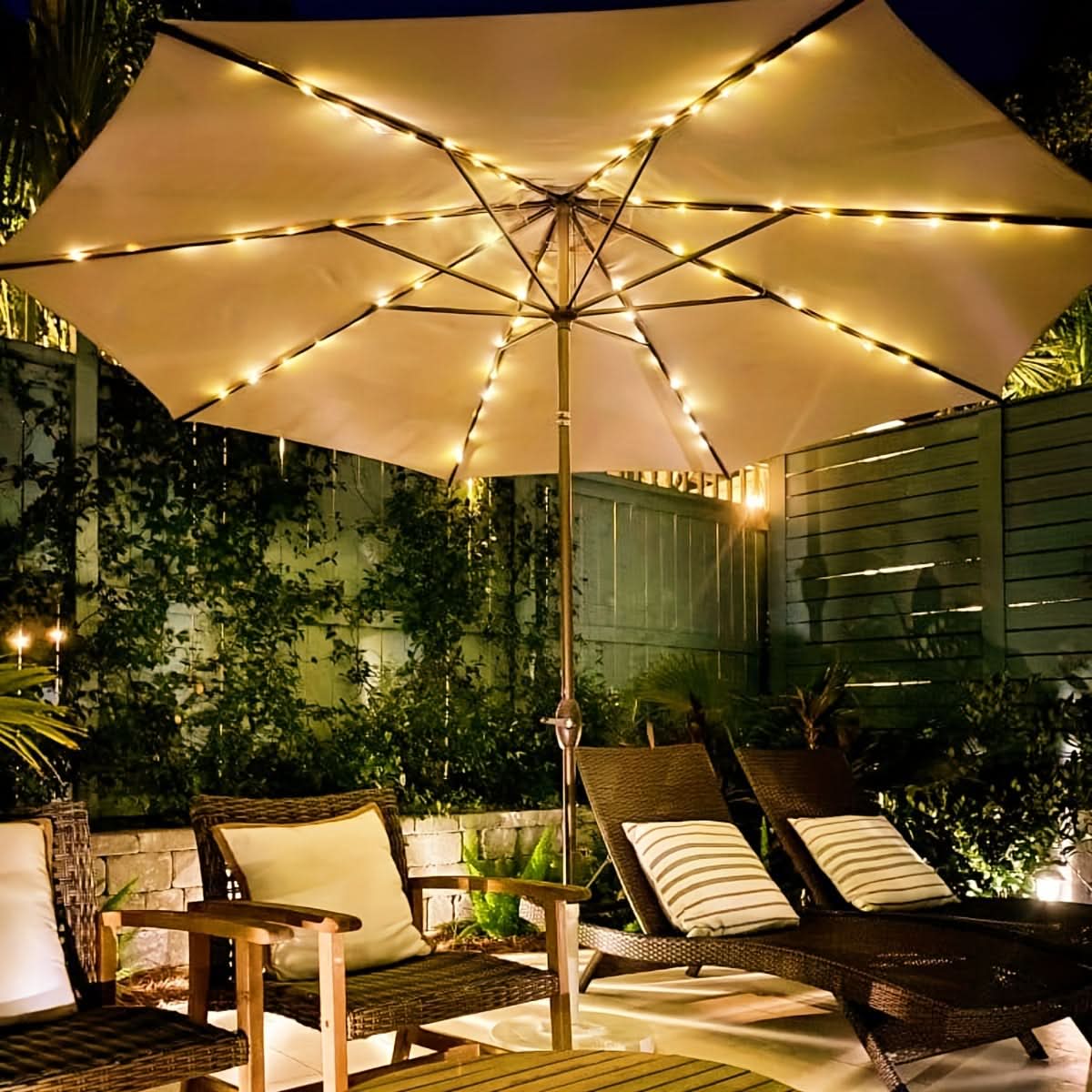 BrightNest – Wireless LED Umbrella Light with Remote Control
