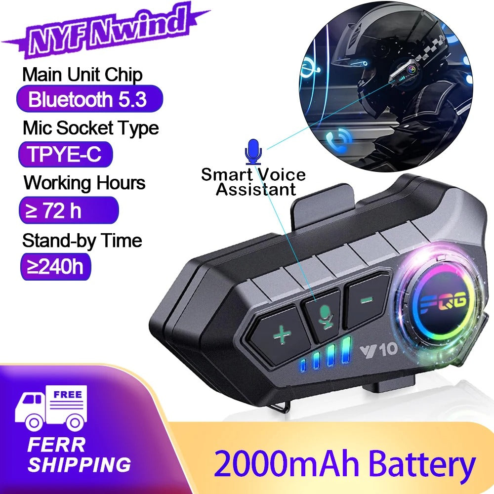 Smart Bluetooth Communication System for Motorcycle Helmets