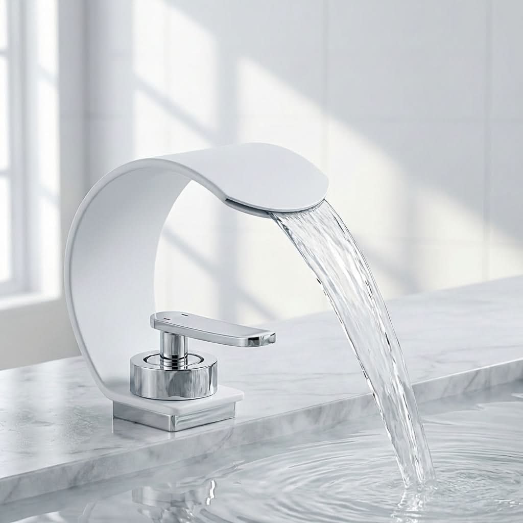 LuxeStream - Contemporary Waterfall Faucet for Stylish Bathrooms