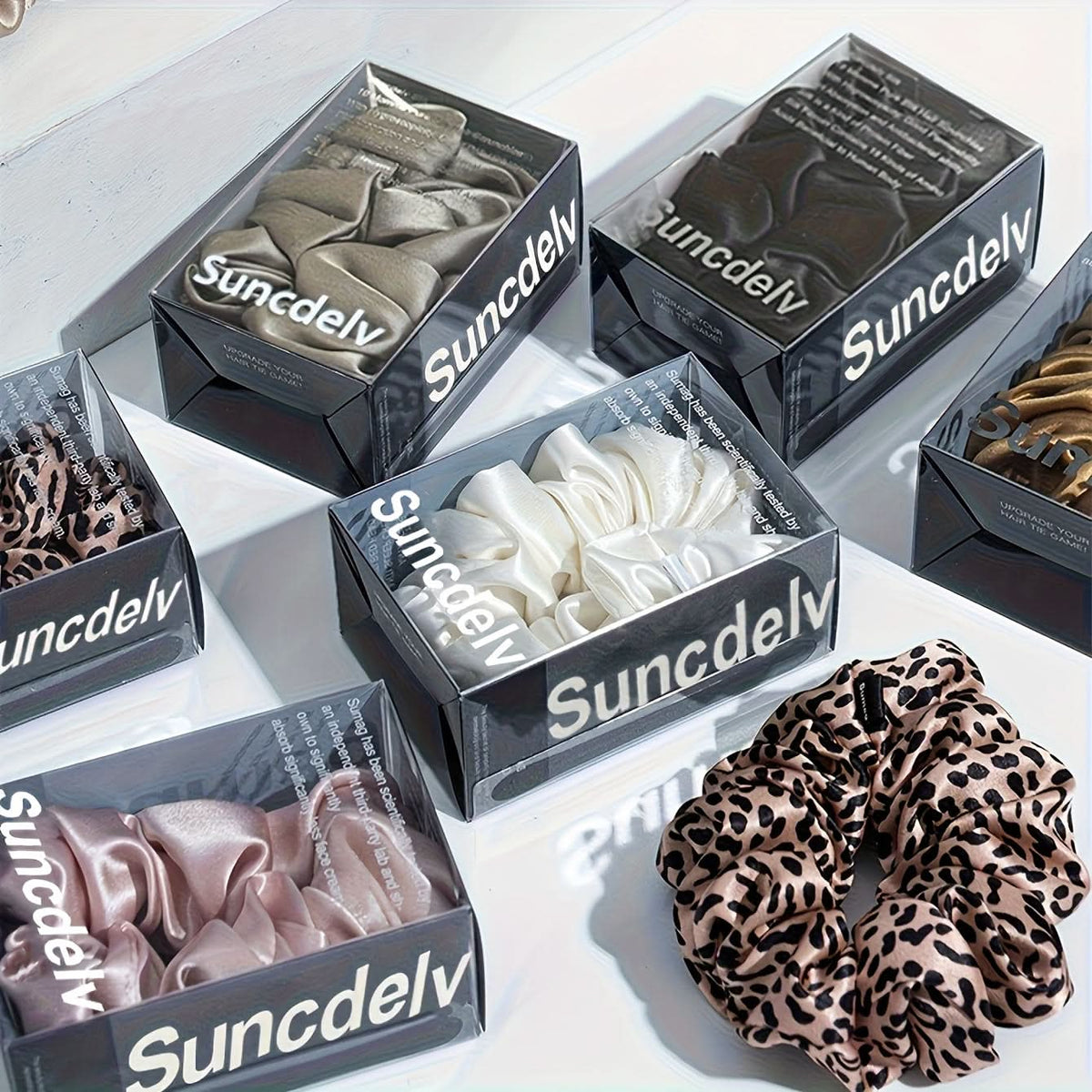 SilkTouch – Elegant 2-Pack Hair Scrunchies for Everyday Use